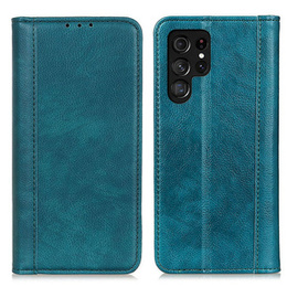 Telefontok a Samsung Galaxy S24 Ultra, Wallet Litchi Leather, zöld