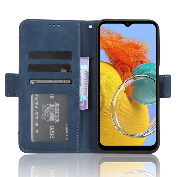 Pattintható tok a Samsung Galaxy M34, Card Slot, kék