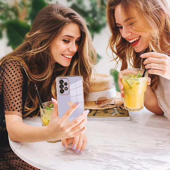 Telefontok a Samsung Galaxy A13 4G, Electro heart, lila