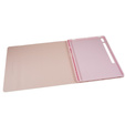 Tok + billentyűzet Galaxy Tab S7+ Plus / S8+ Plus /S7 FE T730 T733, Pen Slot, rózsaszín rose gold