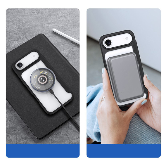 Dux Ducis tok iPhone Air, Skin X Pro, pánttal, MagSafe-hoz, fekete