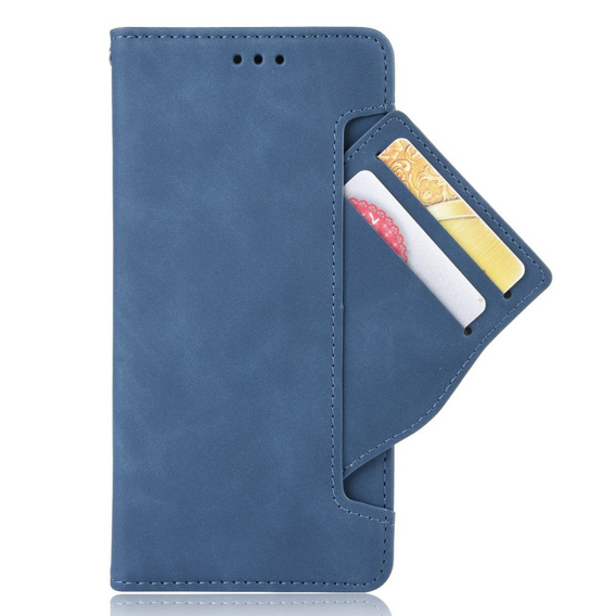 Pattintható tok a Realme GT2 Pro, Card Slot, kék