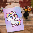 Tok Samsung Galaxy Tab A7 Lite, pánttal, colorful horse