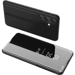 Telefontok a Samsung Galaxy A15, Clear View, fekete + 9H üveg