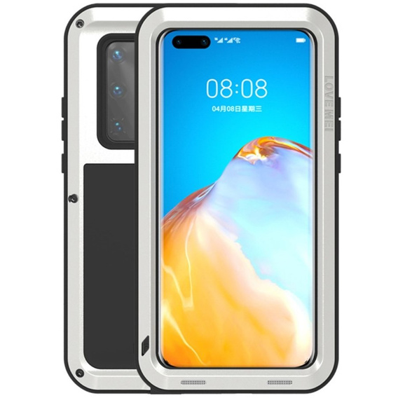 Love Mei Telefontok a Huawei P40 Pro, armored without glass, ezüst