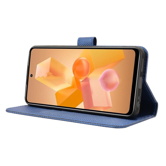 Pattintható tok a Infinix Hot 40i, Wallet Smart Magnet, kék