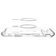 Spigen Ultra Hybrid MagSafe tok iPhone Air készülékhez, átlátszó/grafit