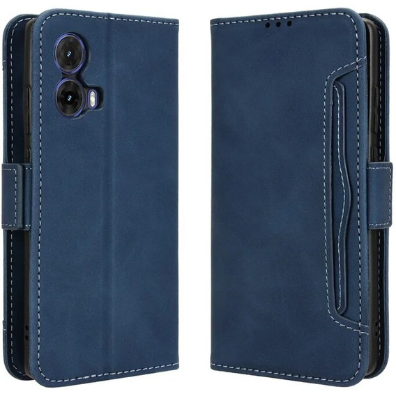Pattintható tok a Motorola Moto G85, Card Slot, sötétkék