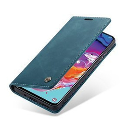 CASEME tok Samsung Galaxy A70, Leather Wallet Case, kék