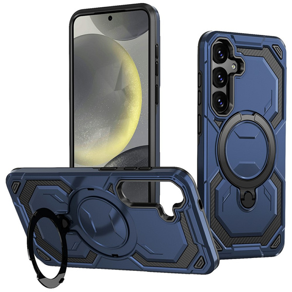 Mágneses tok állvánnyal Samsung Galaxy A57 5G készülékhez, kék