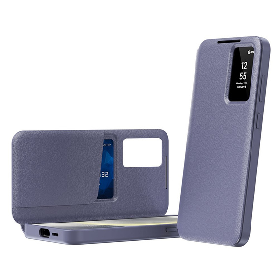 Flip tok Samsung Galaxy A55 5G, Smart View Wallet, lila