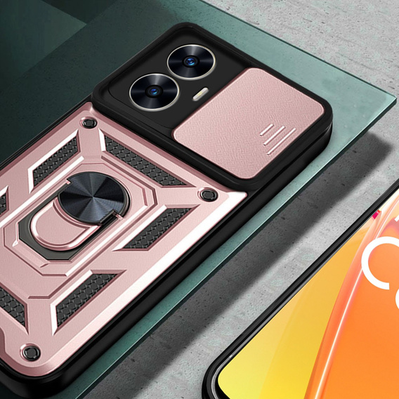 Telefontok a Realme C55, CamShield Slide, rózsaszín rose gold