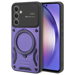 Páncélozott tok Samsung Galaxy A54 5G, CamShield MagSafe, lila