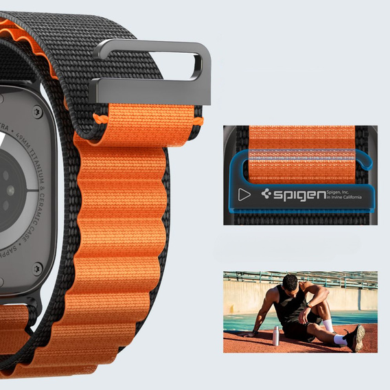 Spigen WBF1 szíj Apple Watch 8/9/10/11/SE/Ultra 1/2 (44/45/46/49 mm) készülékekhez