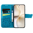 Pattintható tok a Realme 14 Pro+ 5G, Butterfly, kék
