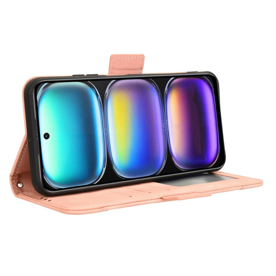 Pattintható tok a Infinix Hot 50 4G, Card Slot, rózsaszín