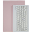 Tok + billentyűzet Galaxy Tab S7+ Plus / S8+ Plus /S7 FE T730 T733, Pen Slot, rózsaszín rose gold