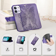 Pattintható tok a Xiaomi Redmi 15C 4G/LTE, Butterfly, lila