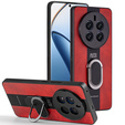 Tok Realme 12 Pro 5G / 12 Pro+ 5G, Leather Kickstand Ring, piros