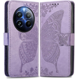 Pattintható tok a Realme 12 Pro 5G / 12 Pro+ 5G, Butterfly, lila