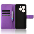 Pattintható tok a Infinix Hot 40i, Wallet Smart Magnet, lila