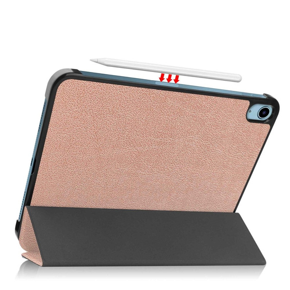 Tok iPad 10.9 2022 10 Gen, Smartcase tolltartóval, rózsaszín