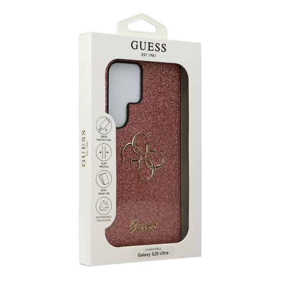 GUESS Telefontok a Samsung Galaxy S25 Ultra, 4G Big Metal Logo, rózsaszín