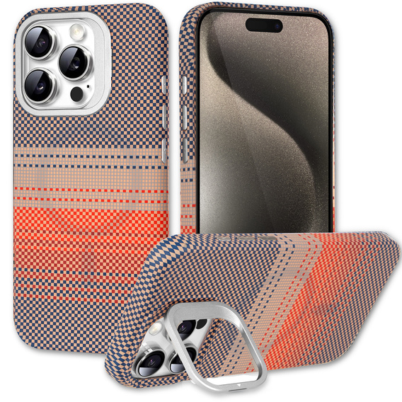 Tok iPhone 15 Pro Max készülékhez, Frame Kickstand, MagSafe, Sunset Grey