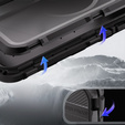 IP68 vízálló tok iPhone 16 Pro készülékhez, SHELLBOX MagSafe, fekete