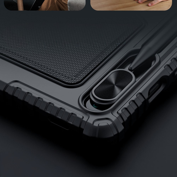 Tok + billentyűzet Galaxy Tab S9, NILLKIN Bumper Pen Slot, fekete