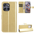Pattintható tok a Motorola Edge 50 Neo / Motorola ThinkPhone 25, Crazy Horse Wallet, arany