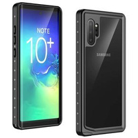 IP68 vízálló tok a Samsung Galaxy Note 10+ Plus, Redpepper, fekete