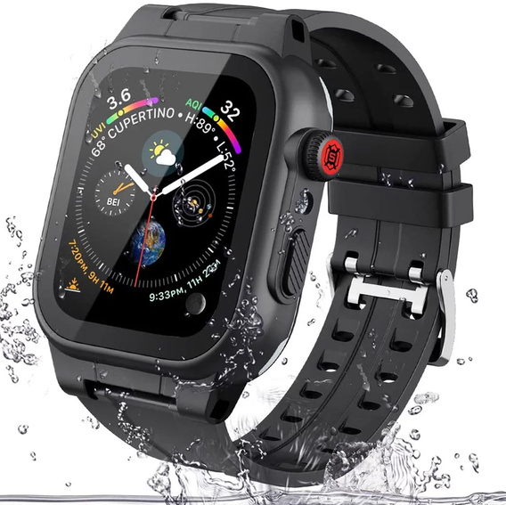 Etui SHELLBOX Waterproof do Apple Watch SE/6/5/4 44mm - Black