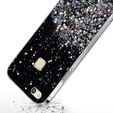 Telefontok a Huawei P10 Lite, Glittery, fekete