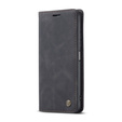 CASEME tok Xiaomi Redmi Note 10 Pro, Leather Wallet Case, fekete