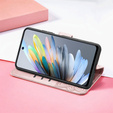 Pattintható tok a Motorola Moto G15 / Motorola Moto G15 Power, Butterfly, rózsaszín rose gold