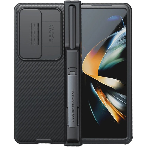 Tok Samsung Galaxy Z Fold4 5G, páncélozott Nillkin, CamShield Pro, fekete