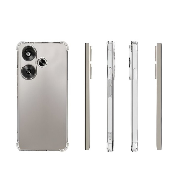 Telefontok a Xiaomi Poco F6, Dropproof, átlátszó
