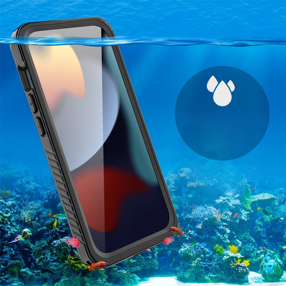 IP68 vízálló tok a iPhone 15 Pro, fekete