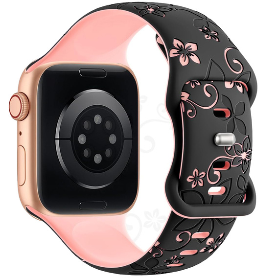 Szilikon szíj Apple Watch 1/2/3/4/4/5/6/7/8/9/SE 38/40/41/mm-es órához