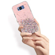 Telefontok a Samsung Galaxy S8, Glittery, rózsaszín