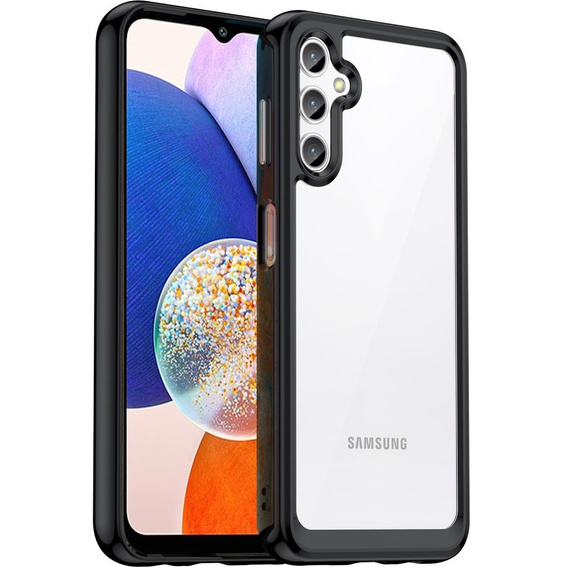 Telefontok a Samsung Galaxy A14 4G/5G, Fusion Hybrid, átlátszó / fekete