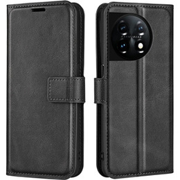 Pattintható tok a OnePlus 11 5G, Wallet Case, fekete