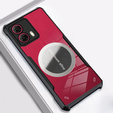 Tok Motorola Edge 50 Fusion 5G, mágneses lemezzel, átlátszó / fekete