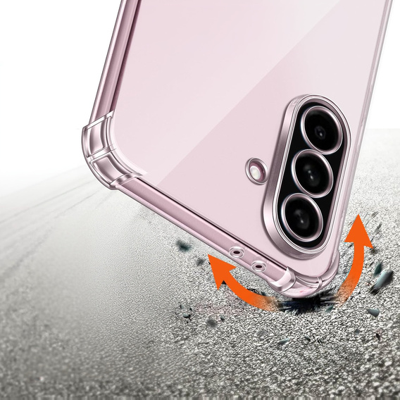 Tok a Samsung Galaxy A56, Erbord Dropproof, átlátszó + Glass