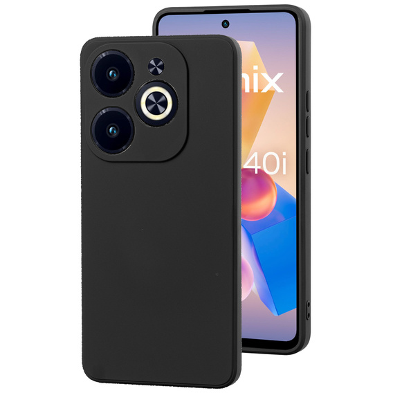 Telefontok a Infinix Hot 40i, Silicone Lite, fekete