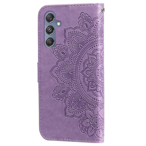 Pattintható tok a Samsung Galaxy M34 5G, Mandala Flower, lila