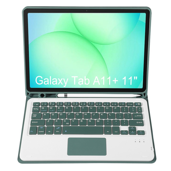 Bluetooth billentyűzettel és érintőpaddal ellátott tok Samsung Galaxy Tab A11+ készülékhez