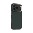 BENKS Kevlar tok iPhone 17 Pro Max készülékhez, Magnetic Armour Tint 1000D 0070, MagSafe kompatibilis, aktív gomb – zöld