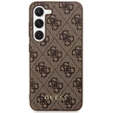 GUESS Telefontok a Samsung Galaxy S24+ Plus, 4G Metal Gold Logo, barna